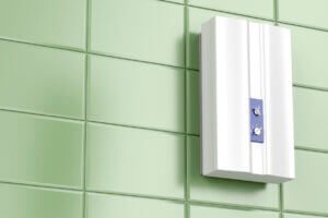 tankless water heater in the bathroom